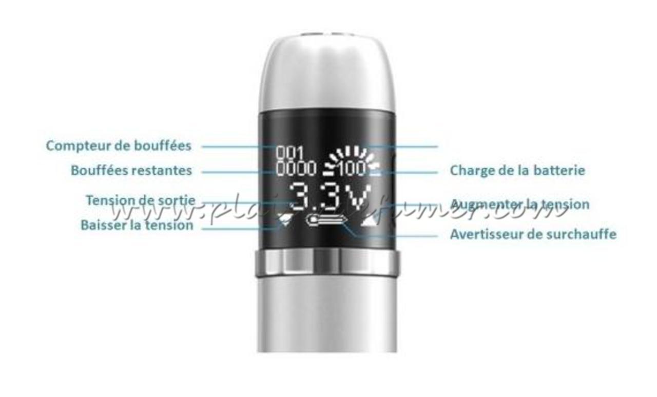 écran du mod Evic joyetech