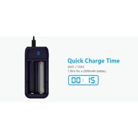 XTAR PB2 - Power bank & chargeur d'accu 2 slots