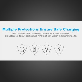 XTAR PB2S - Power bank & chargeur d'accu 2 slots