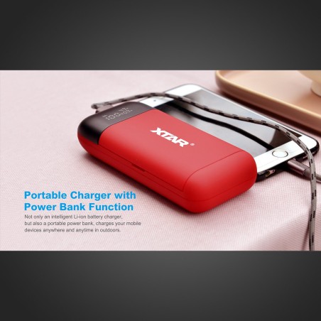 XTAR PB2S - Power bank & chargeur d'accu 2 slots