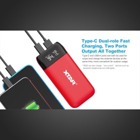 XTAR PB2S - Power bank & chargeur d'accu 2 slots