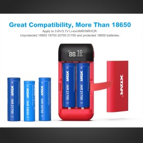 XTAR PB2S - Power bank & chargeur d'accu 2 slots