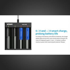MC4S - Chargeur d'accu 4 slots - XTAR