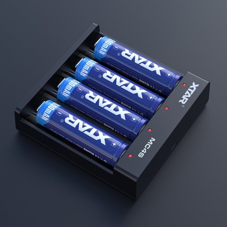 MC4S - Chargeur d'accu 4 slots - XTAR