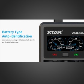 XTAR VC2-SL - Chargeur d'accu 2 slots