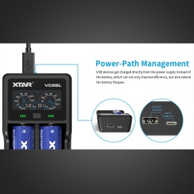 XTAR VC2-SL - Chargeur d'accu 2 slots