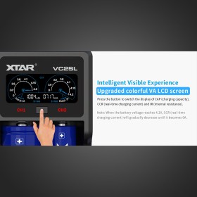 XTAR VC2-SL - Chargeur d'accu 2 slots