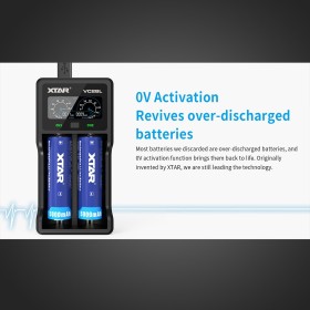 XTAR VC2-SL - Chargeur d'accu 2 slots
