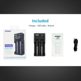 XTAR VC2-SL - Chargeur d'accu 2 slots