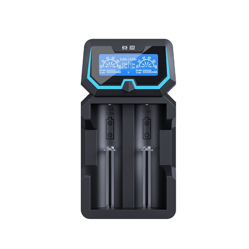 XTAR X2 Light - Chargeur d'accu 2 slots