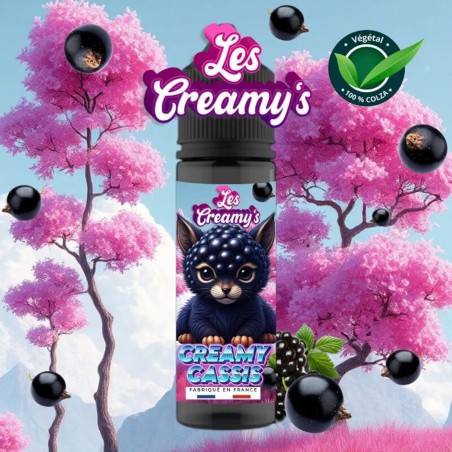 Creamy cassis - LES CREAMY'S - VAPE BIO 50ml