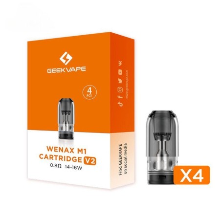 Wenax M1 V2 boite de x4 cartouches - GEEKVAPE