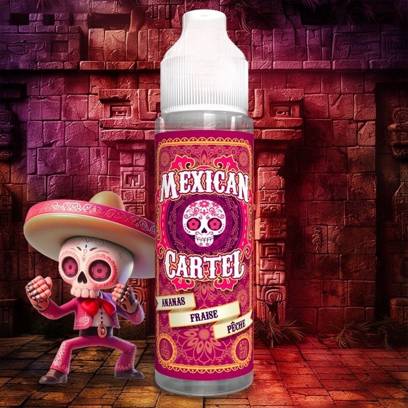 Ananas fraise pêche - MEXICAN CARTEL - 50 ML