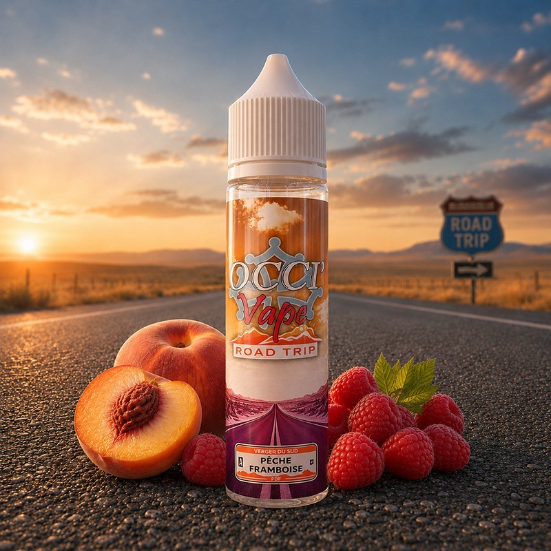 Pêche framboise - ROAD TRIP - OCCI VAPE 50ml