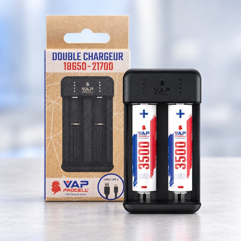 Double chargeur accus VPC-2 - VAP PROCELL